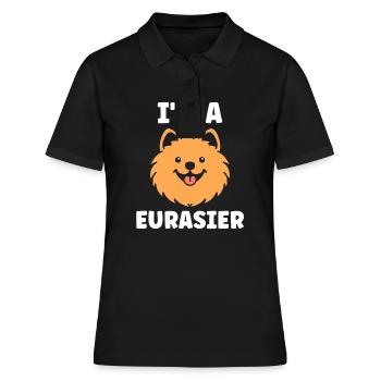 Eurasier - Women's Polo Shirt - black - Front - Ailine (174cm)
