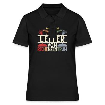 Chef du Centre Informatique Hobby Gardener Gift - Polo Femme - noir - Devant - Ailine (174cm)