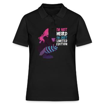 Limited Edition Anime Girl Goth Kawaii Gift - Women's Polo Shirt - black - Front - Ailine (174cm)