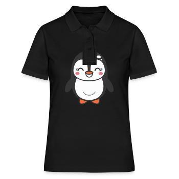 penguin - Women's Polo Shirt - black - Front - Ailine (174cm)