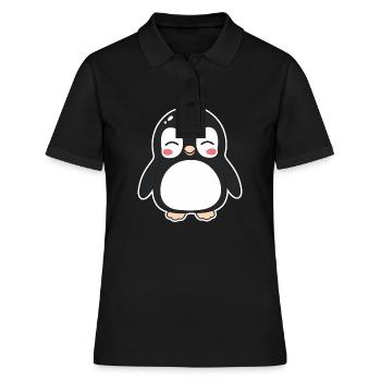 penguin - Women's Polo Shirt - black - Front - Ailine (174cm)