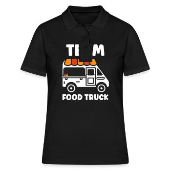Food truck - Polo Femme - noir - Devant - Ailine (174cm)