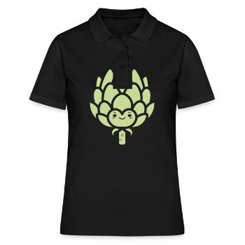 artichoke - Women's Polo Shirt - black - Front - Ailine (174cm)