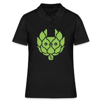 artichoke - Women's Polo Shirt - black - Front - Ailine (174cm)
