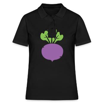 turnip - Women's Polo Shirt - black - Front - Ailine (174cm)