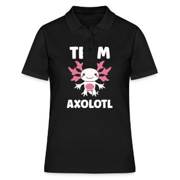 Axolotl - Frauen Polo Shirt - Schwarz - Vorne - Ailine (174cm)