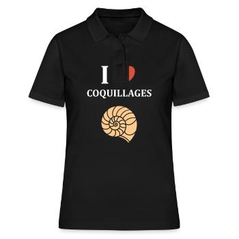 coquillage - Polo Femme - noir - Devant - Ailine (174cm)