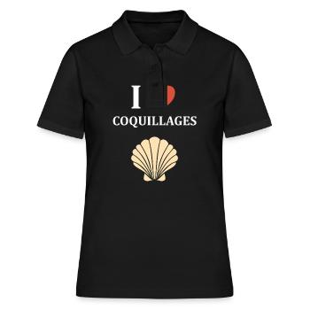 coquillage - Polo Femme - noir - Devant - Ailine (174cm)