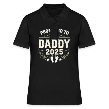 Promu au rang de papa est. 2025 - Polo Femme - noir - Devant - Ailine (174cm)