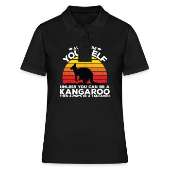 Be A Kangaroo - Women's Polo Shirt - black - Front - Ailine (174cm)