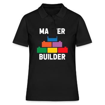 Brick Builder Toys Blocks Clamping Blocks Bricks - Women's Polo Shirt - black - Front - Ailine (174cm)