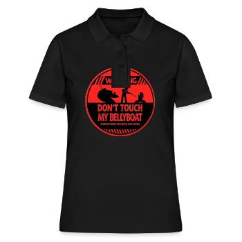 Bellyboat-Warnung - Frauen Polo Shirt - Schwarz - Vorne - Ailine (174cm)