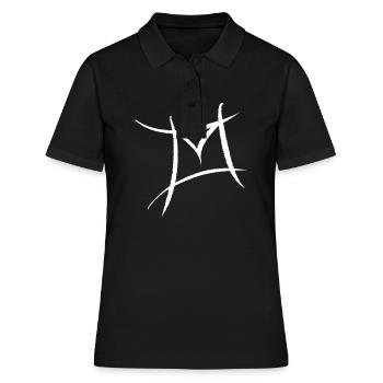 E-Mail, Briefumschlag Symbol. Philatelist - Frauen Polo Shirt - Schwarz - Vorne - Ailine (174cm)