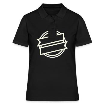 Logo - Kreis Logo - Frauen Polo Shirt - Schwarz - Vorne - Ailine (174cm)