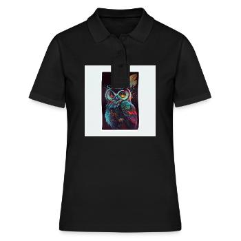 Autocollant Cool Owl - Polo Femme - noir - Devant - Ailine (174cm)
