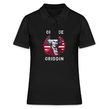 George Washington Griddy George | GEORGE GRIDDIN - Frauen Polo Shirt - Schwarz - Vorne - Ailine (174cm)