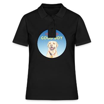 Récompense certifié Good Boy Goldie - Polo Femme - noir - Devant - Ailine (174cm)