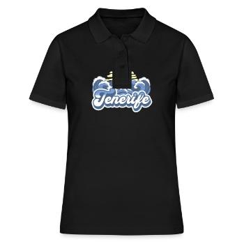 Tenerife Îles Canaries Ocean Sunset - Polo Femme - noir - Devant - Ailine (174cm)