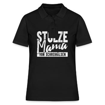 Stolze Mama von Schreihälsen - Frauen Polo Shirt - Schwarz - Vorne - Ailine (174cm)
