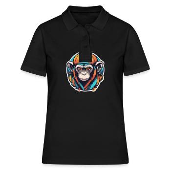 Singe - Polo Femme - noir - Devant - Ailine (174cm)