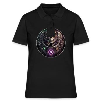 Balance der Mächte - Frauen Polo Shirt - Schwarz - Vorne - Ailine (174cm)