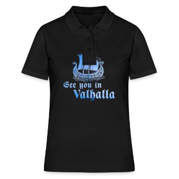 Viking Boat Rendez-vous au Valhalla 1 - Polo Femme - noir - Devant - Ailine (174cm)
