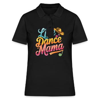 Mama tanzt Danse en ligne Maman - Polo Femme - noir - Devant - Ailine (174cm)