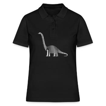 Dinosaures dinosaures dinosaures brachiosaures - Polo Femme - noir - Devant - Ailine (174cm)
