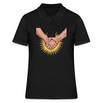 solidarité - Polo Femme - noir - Devant - Ailine (174cm)