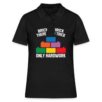 Brick Builder Toys Blocks Clamping Blocks Bricks - Women's Polo Shirt - black - Front - Ailine (174cm)