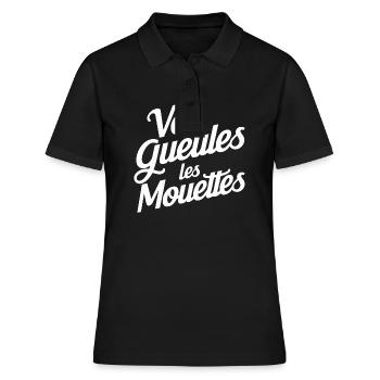 Vos gueules les mouettes - Polo Femme - noir - Devant - Ailine (174cm)