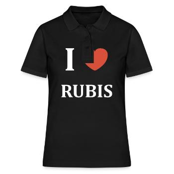 I love Rubis - Polo Femme - noir - Devant - Ailine (174cm)