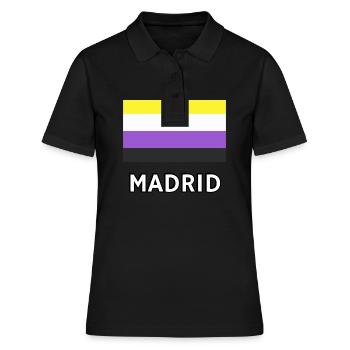 Non binary Pride Flag Madrid - Women's Polo Shirt - black - Front - Ailine (174cm)
