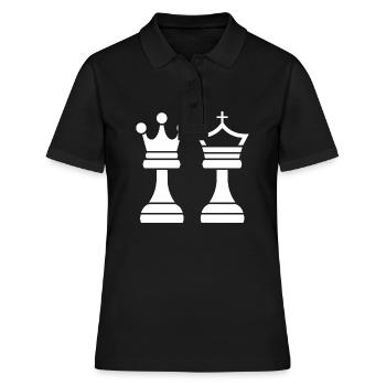 Chess Games - Women's Polo Shirt - black - Front - Ailine (174cm)
