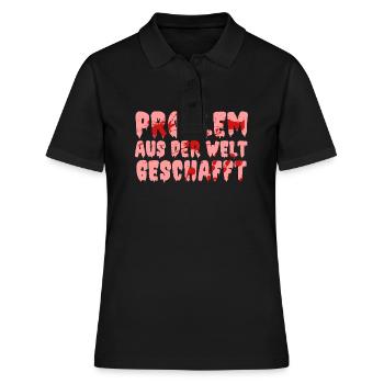 Costume d’Halloween Taché de Sang - Polo Femme - noir - Devant - Ailine (174cm)