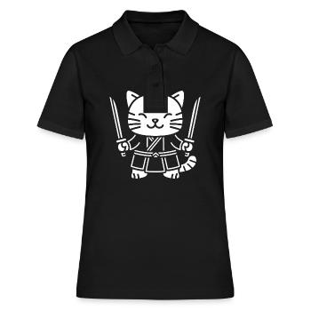 KENDO - Women's Polo Shirt - black - Front - Ailine (174cm)