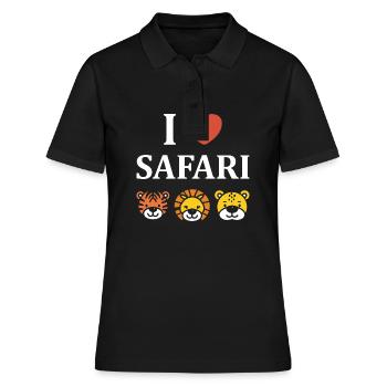 i love safari - Polo Femme - noir - Devant - Ailine (174cm)