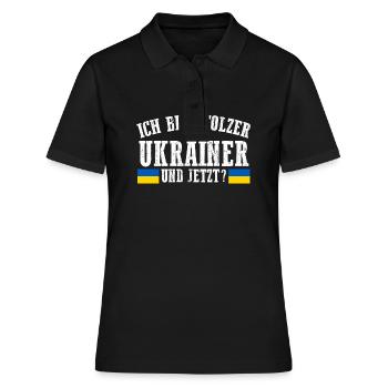 Ukrainer Ukraine - Frauen Polo Shirt - Schwarz - Vorne - Ailine (174cm)