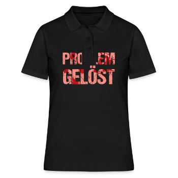 Costume d’Halloween Taché de Sang - Polo Femme - noir - Devant - Ailine (174cm)