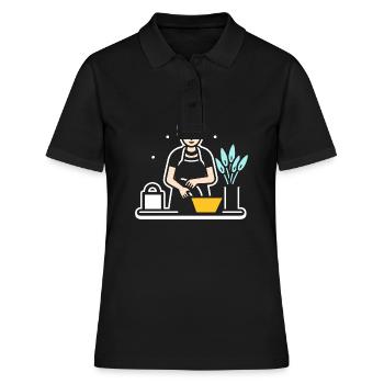 Humou ménage - Polo Femme - noir - Devant - Ailine (174cm)