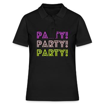 Party! Party! Party! - Women's Polo Shirt - black - Front - Ailine (174cm)