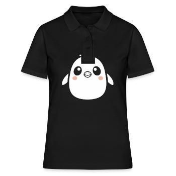 penguin - Women's Polo Shirt - black - Front - Ailine (174cm)