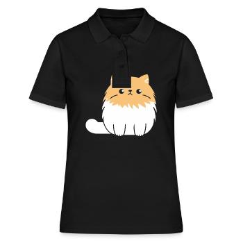 Persian cat - Women's Polo Shirt - black - Front - Ailine (174cm)