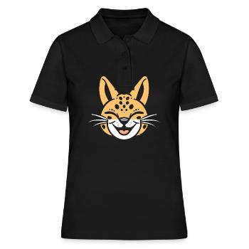 Serval - Frauen Polo Shirt - Schwarz - Vorne - Ailine (174cm)