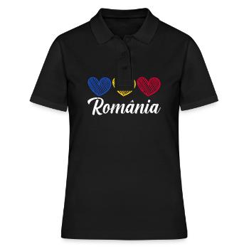 Roumains Roumanie - Polo Femme - noir - Devant - Ailine (174cm)