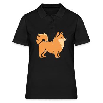 Eurasier - Frauen Polo Shirt - Schwarz - Vorne - Ailine (174cm)