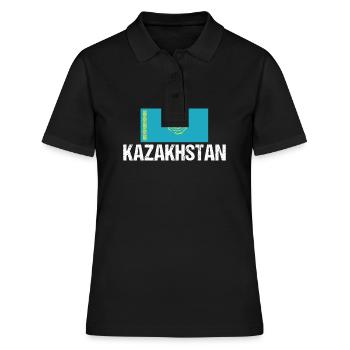 Kazakhstan Kazakhstan - Women's Polo Shirt - black - Front - Ailine (174cm)