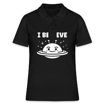 flying saucer - Women's Polo Shirt - black - Front - Ailine (174cm)