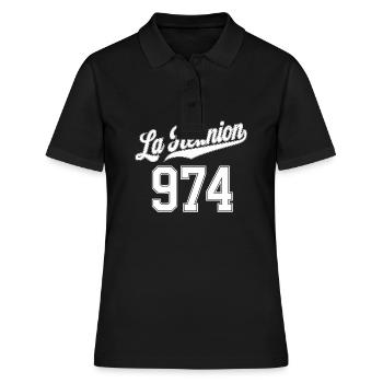 La Réunion 974 - Polo Femme - noir - Devant - Ailine (174cm)