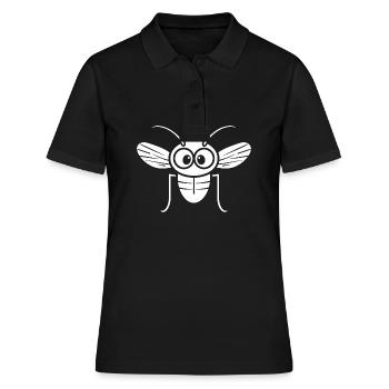 Fliegen - Frauen Polo Shirt - Schwarz - Vorne - Ailine (174cm)
